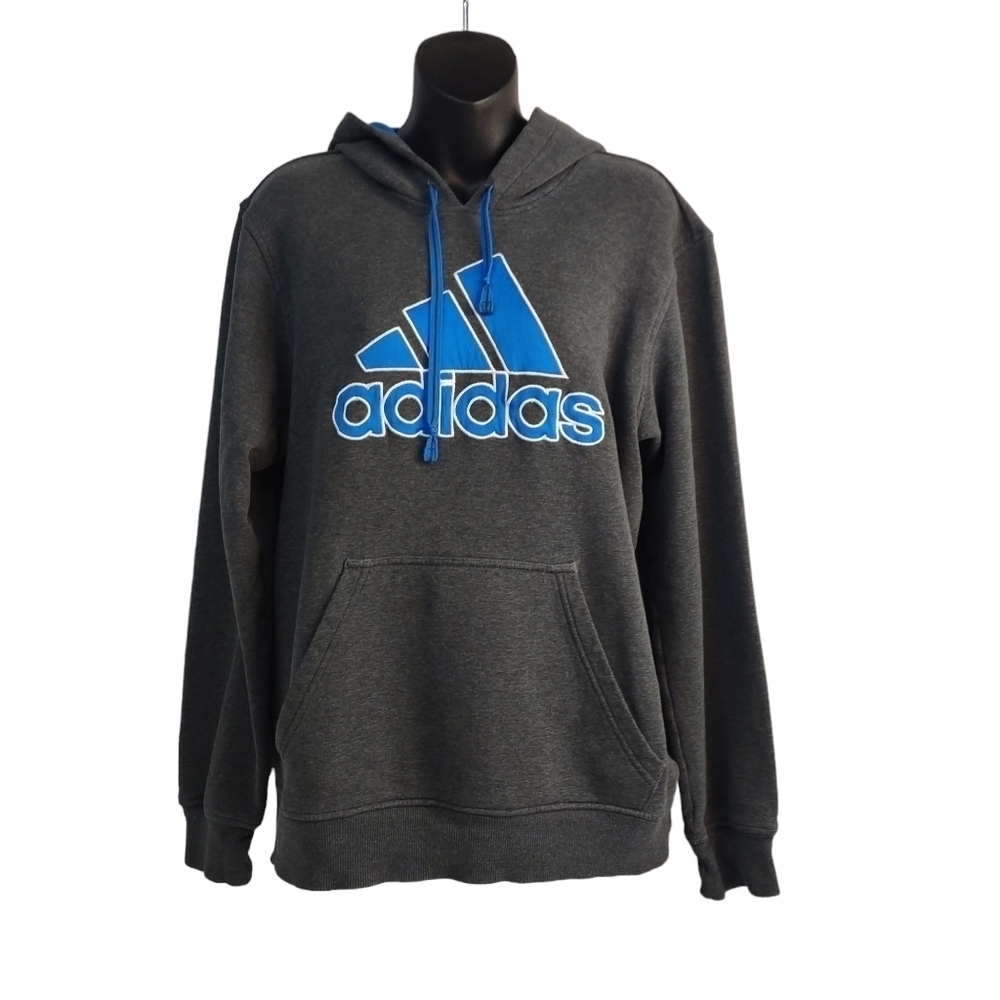 Adidas Men's Hoodie Gray Blue color Size M